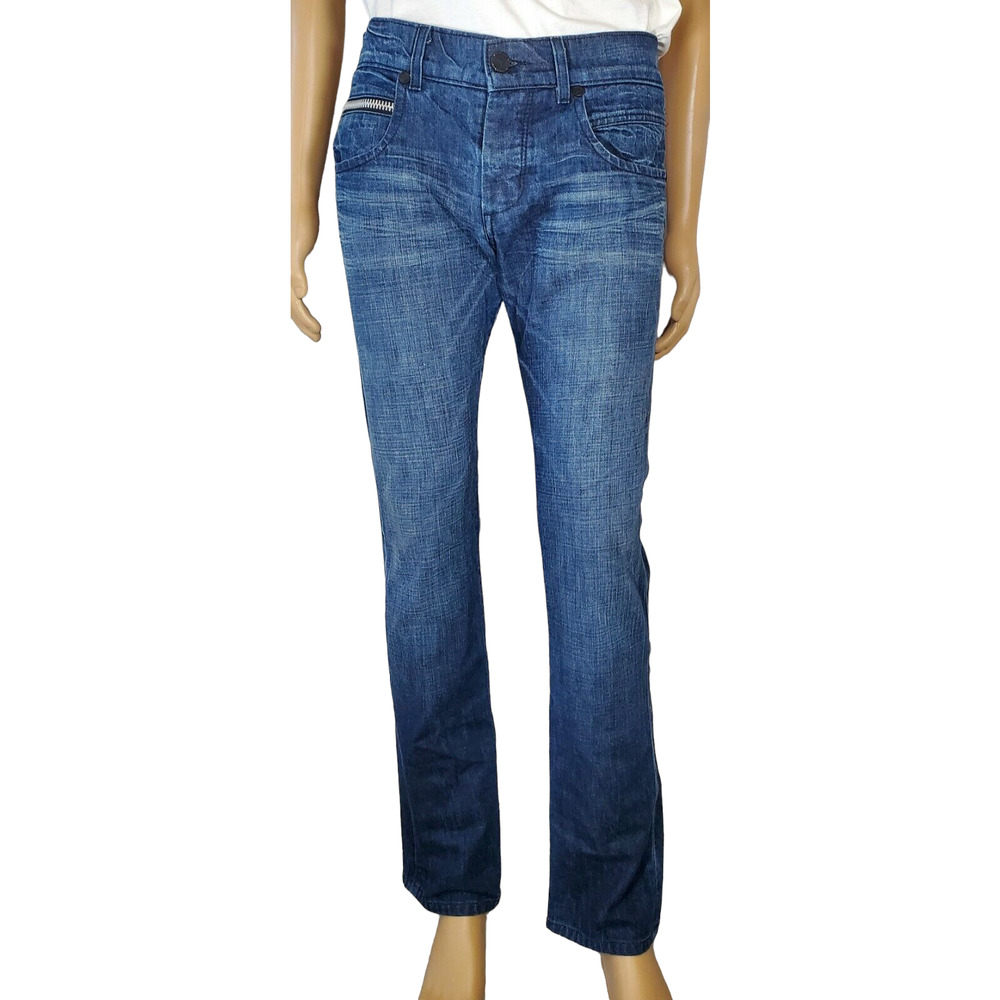 Rockstar Sushi Dark Blue Men's Jean Pants Size 32x33. EUC